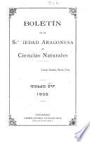 Boletín de la Sociedad Aragonesa de Ciencias Naturales