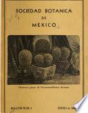 Boletín de la Sociedad Botánica de México