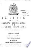 Boletín de la Sociedad Chihuahuense de Estudios Históricos