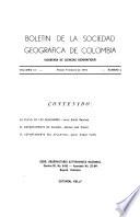 Boletín de la Sociedad Geográfica de Colombia