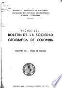 Boletín de la Sociedad Geográfica de Colombia