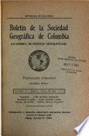 Boletín de la Sociedad Geográfica de Colombia