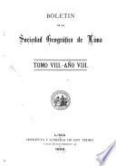 Boletín de la Sociedad Geográfica de Lima