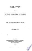 Boletín de la Sociedad Geográfica de Madrid