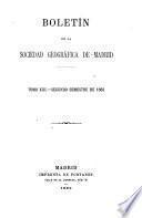 Boletín de la Sociedad Geográfica de Madrid