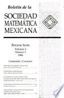 Boletín de la Sociedad Matemática Mexicana
