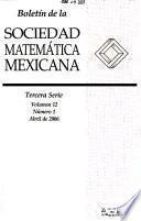 Boletín de la Sociedad Matemática Mexicana