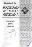Boletín de la Sociedad Matemática Mexicana