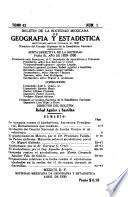 Boletín de la Sociedad Mexicana de Geografía y Estadística