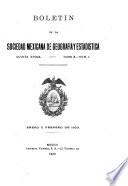 Boletín de la Sociedad Mexicana de Geografía y Estadística