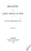 Boletín de la Socieded geográfica de Madrid