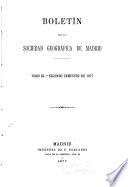 Boletín de la Socieded Geográfica de Madrid
