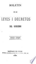 Boletín de las leyes y de las órdenes y decretos del gobierno