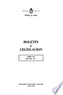 Boletín de legislación