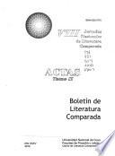 Boletín de literatura comparada