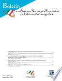 Boletín de los Sistemas Nacionales Estadístico y de Información Geográfica. enero-abril