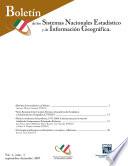 Boletín de los Sistemas Nacionales Estadístico y de Información Geográfica. septiembre - diciembre