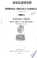 Boletín de medicina, cirugía y farmacia