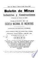 Boletín de minas, industria y construcciones