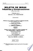 Boletín de minas, industria y construcciones