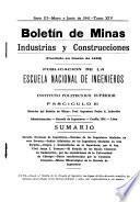 Boletín de minas, industria y construcciones