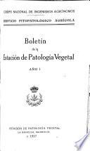 Boletín de patología vegetal y entomología agrícola