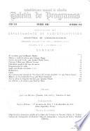 Boletín de programas