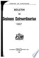 Boletin de sesiones extraordinarias