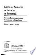 Boletín de sumarios de revistas de economía