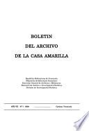 Boletín del Archivo de la Casa Amarilla