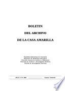 Boletín del Archivo de la Casa Amarilla