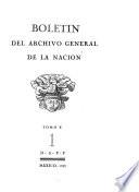 Boletín del Archivo General de la Nación
