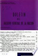 Boletín del Archivo General de la Nación