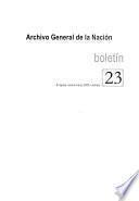 Boletín del Archivo General de la Nación