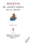Boletin del Archivo General de la Nacion, Mexico