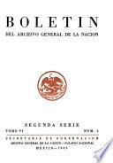 Boletín del Archivo general de la nación. Segunda serie