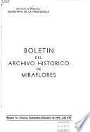 Boletín del Archivo Histórico de Miraflores