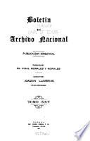 Boletin del Archivo Nacional