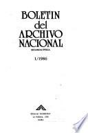 Boletín del Archivo Nacional
