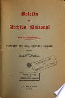 Boletin del Archivo Nacional