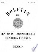 Boletín del Centro de Documentación Científica y Técnica, México