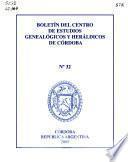 Boletín del Centro de Estudios Genealógicos de Córdoba