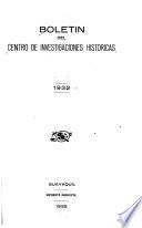 Boletín del Centro de Investigaciones Históricas