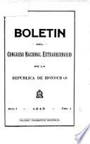 Boletín del Congreso Nacional Legislativo de la República de Honduras