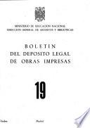 Boletín del depósito legal de obras impresas