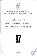 Boletín del deposito legal de obras impresas