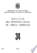 Boletín del depósito legal de obras impresas