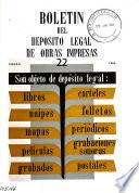 Boletín del depósito legal de obras impresas