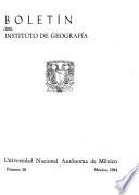 Boletín del Instituto de Geografía