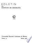 Boletín del Instituto de Geografía